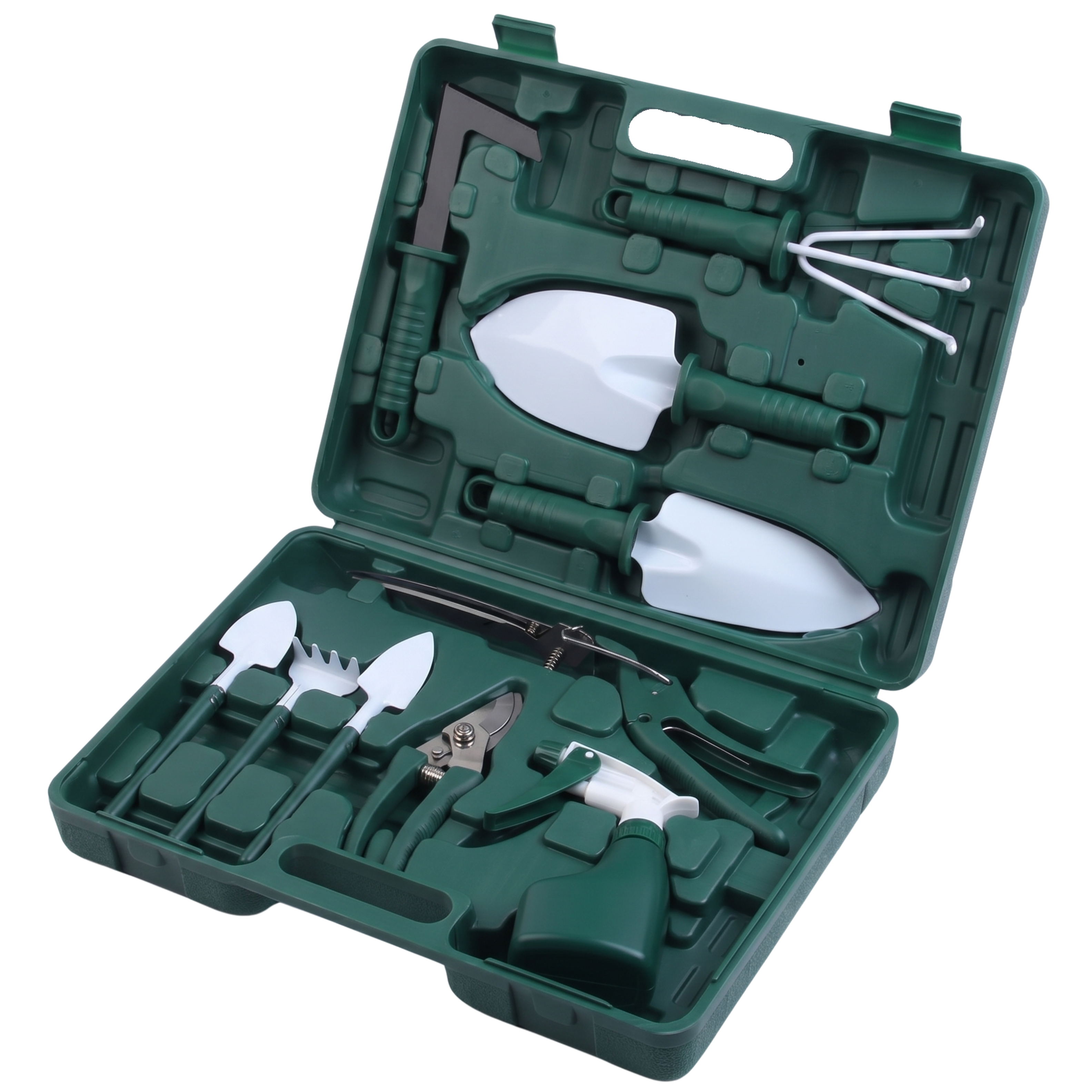 10-Piece Gardening Hand Tool Set with Organizer Case for Yard