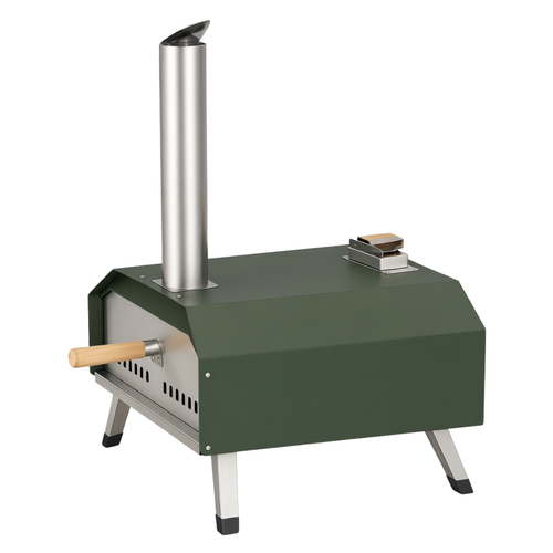 12 Inches Wood Fired Gas Pizza Oven Multi Fuel Burner Set Outdoor