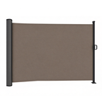 126 in Retractable Side Awning Privacy Screen for Patio Garden