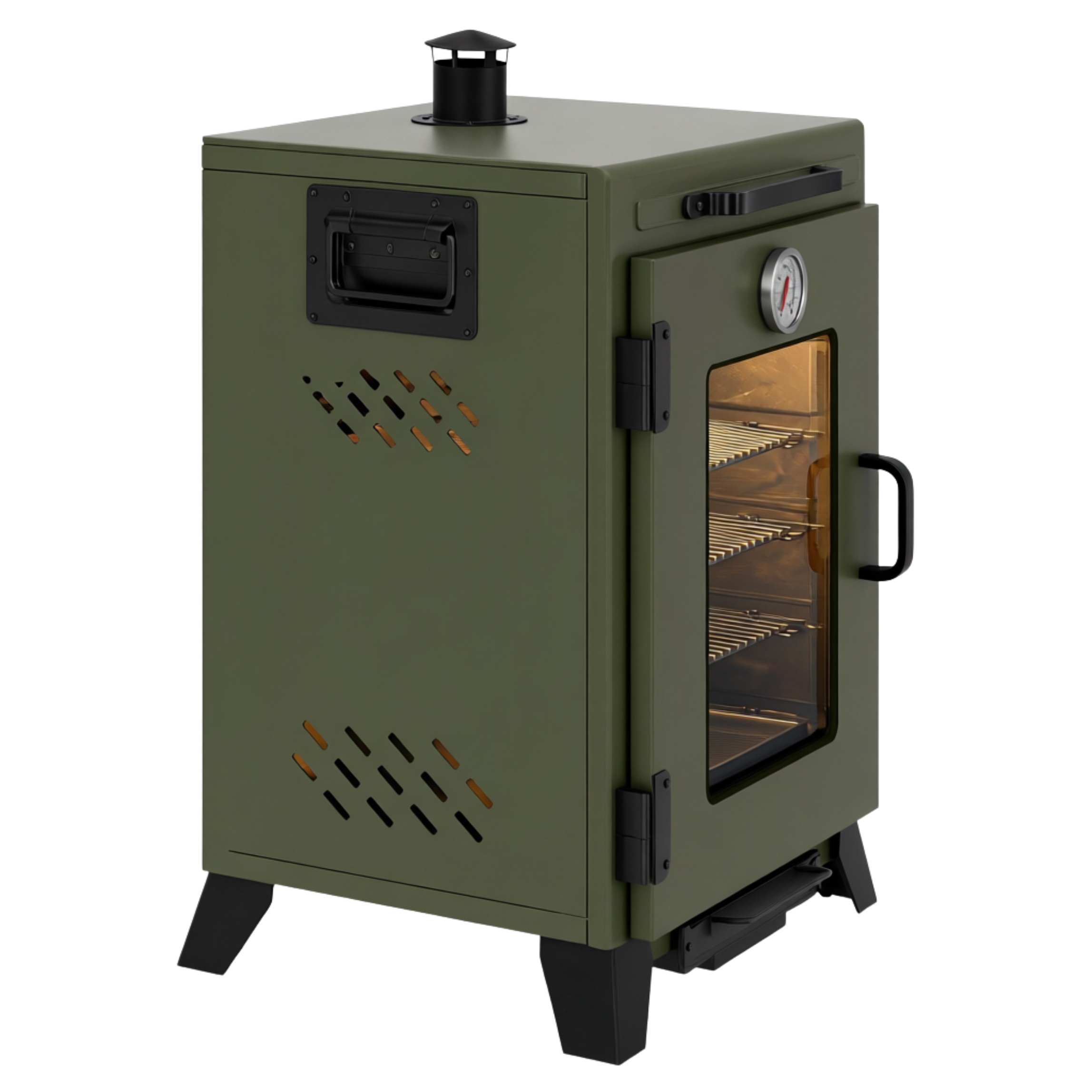 14 inches Camping Oven 3 Tier Stainless Steel Wood Propane Stove
