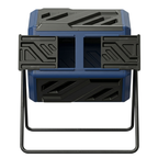 160 L Dual Chamber Compost Tumbler Bin Rotating Barrel Frame System