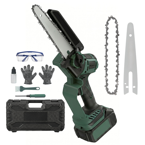 20V Cordless Mini Chainsaw Battery System Wood Cutting Device
