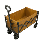 220 lb Capacity Wagon Cart with Adjustable Handle Motion System