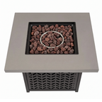 28 Inches Propane Fire Pit Table 50000 BTU Steel Gas Fire Pit