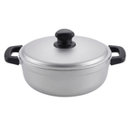 Traditional Aluminum Cooking Pot with Lid for Rice Soups and Stews