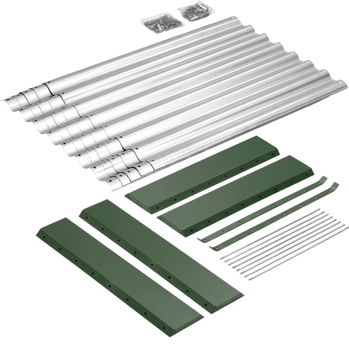 2 Pack 72×36×24 in Galvanized Metal Raised Garden Bed Planter Kit