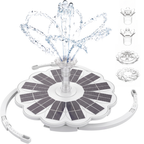 3.5W Solar Powered Fountain Pump with Interchangeable Nozzles