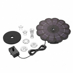 3.5W Solar Powered Fountain Pump with Interchangeable Nozzles