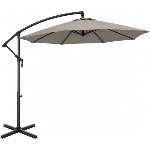9 ft Cantilever Patio Umbrella with Cross Base and 360° Rotation