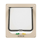 4 Way Locking Pet Door for Cats and Small Dogs with Swing Flap