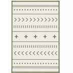 4 x 6 ft Reversible Water-Resistant Outdoor Rug for Patio and RV