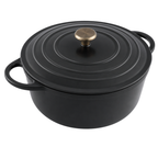 6.4 Quart Enameled Cast Iron Dutch Oven with Lid for Oven Cooking