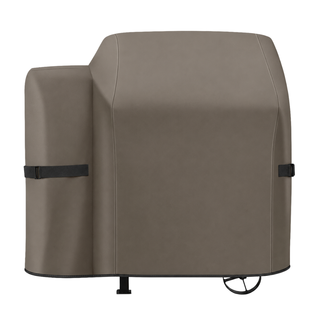 600D Pellet Grill & Smoker Cover for Outdoor BBQ Grills, Water-Resistant