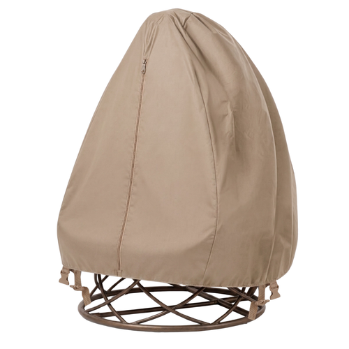 75 x 45 Inches Outdoor Egg Chair Cover with PVC Coated Fabric