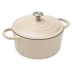 Enameled Cast Iron Dutch Oven 7-Quart Round Cooking Pot with Lid