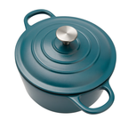 Enameled Cast Iron Dutch Oven 7-Quart Round Cooking Pot with Lid