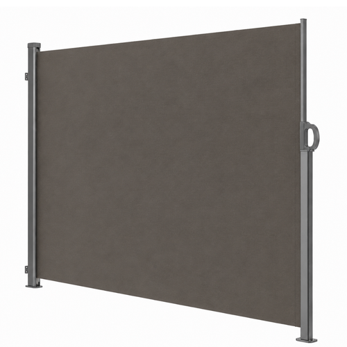88x138 Inches Retractable Side Awning Privacy Screen Aluminum