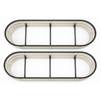 8 x 4 x 1 ft Galvanized Oval Raised Garden Bed Planter Kit 2 Pack