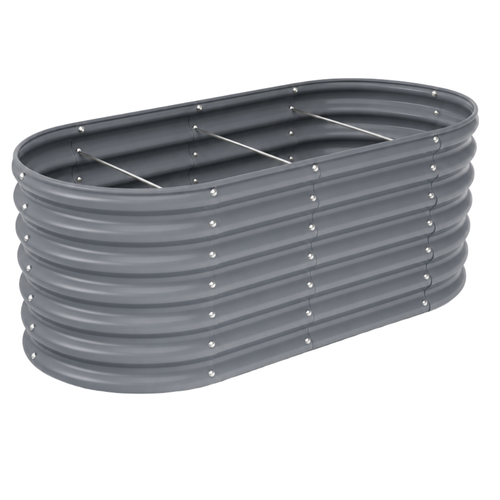 8x4x2 ft Galvanized Raised Garden Bed 478 Gallon Oval Planter