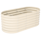 96x48x24 in ft Galvanized Raised Garden Bed 478 Gallon Oval Planter