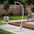 Hammock Chair Stand with 300 lb Capacity C-Shape Steel Frame