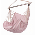 Hanging Hammock Chair Swing with Steel Bar and 500 lb Capacity