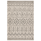 Moroccan Area Rug 8x10 ft Natural Polypropylene Textured Weave