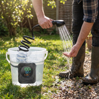 Portable Camping Shower Kit with 8000mAh Battery and 5 ft Hose