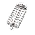 Stainless Steel BBQ Rotisserie Basket Fits Multiple Spit Rod Sizes