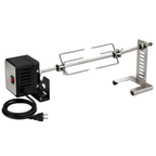 Universal BBQ Grill Rotisserie Kit with 28 Inch Spit Rod & Motor