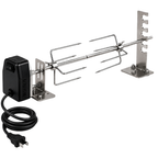 Universal Rotisserie Grill Kit with 120V Motor for Outdoor Grills