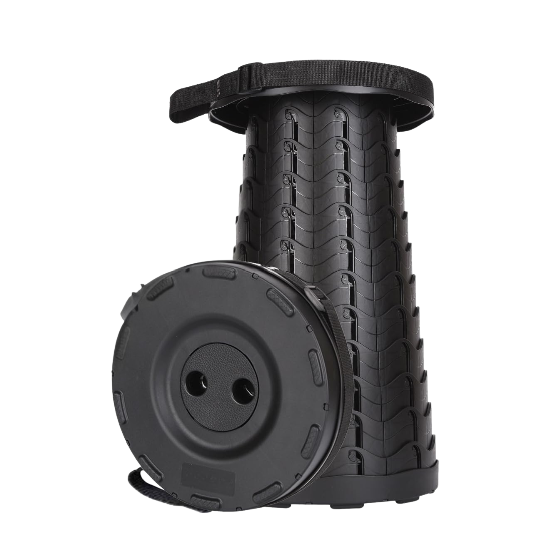 Adjustable Folding Telescoping Stool for Camping Hiking and Travel