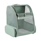 Bubble Pet Backpack Carrier with Mesh Sides and Removable Mat