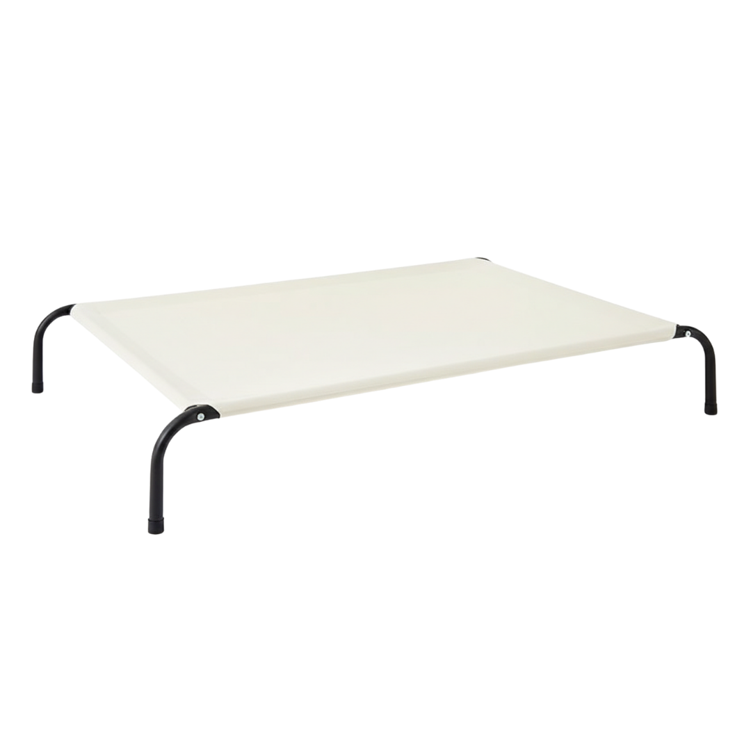 Elevated Dog Cot Bed with Mesh Surface and Skid-Resistant Feet