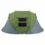 Pop Up Camping Tent for 4 People with 2 Doors and Automatic Setup