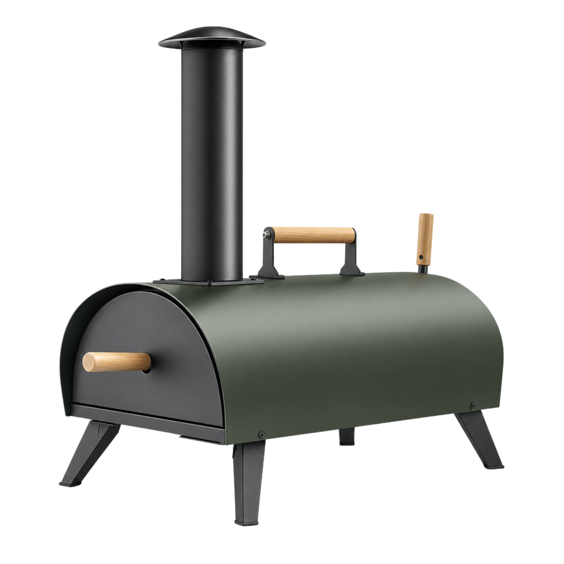 Portable Wood Pellet Pizza Oven Kit for Camping Patio Backyard Use